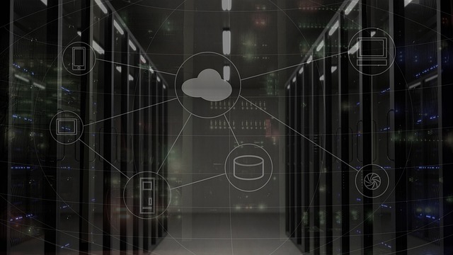 network, server, system, infrastructure, managed services, connection, computer, cloud, gray computer, gray laptop, network, network, server, server, server, server, server